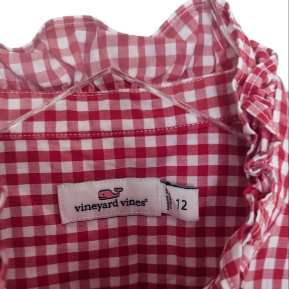 Vineyard Vines Ruffle Gingham Button Down - Picture 2 of 6